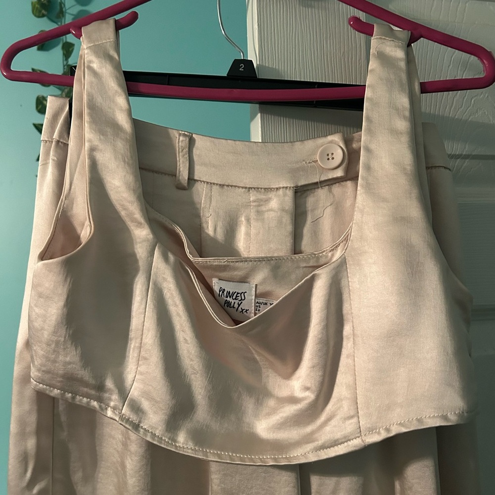 Princess Polly pant set Satin material